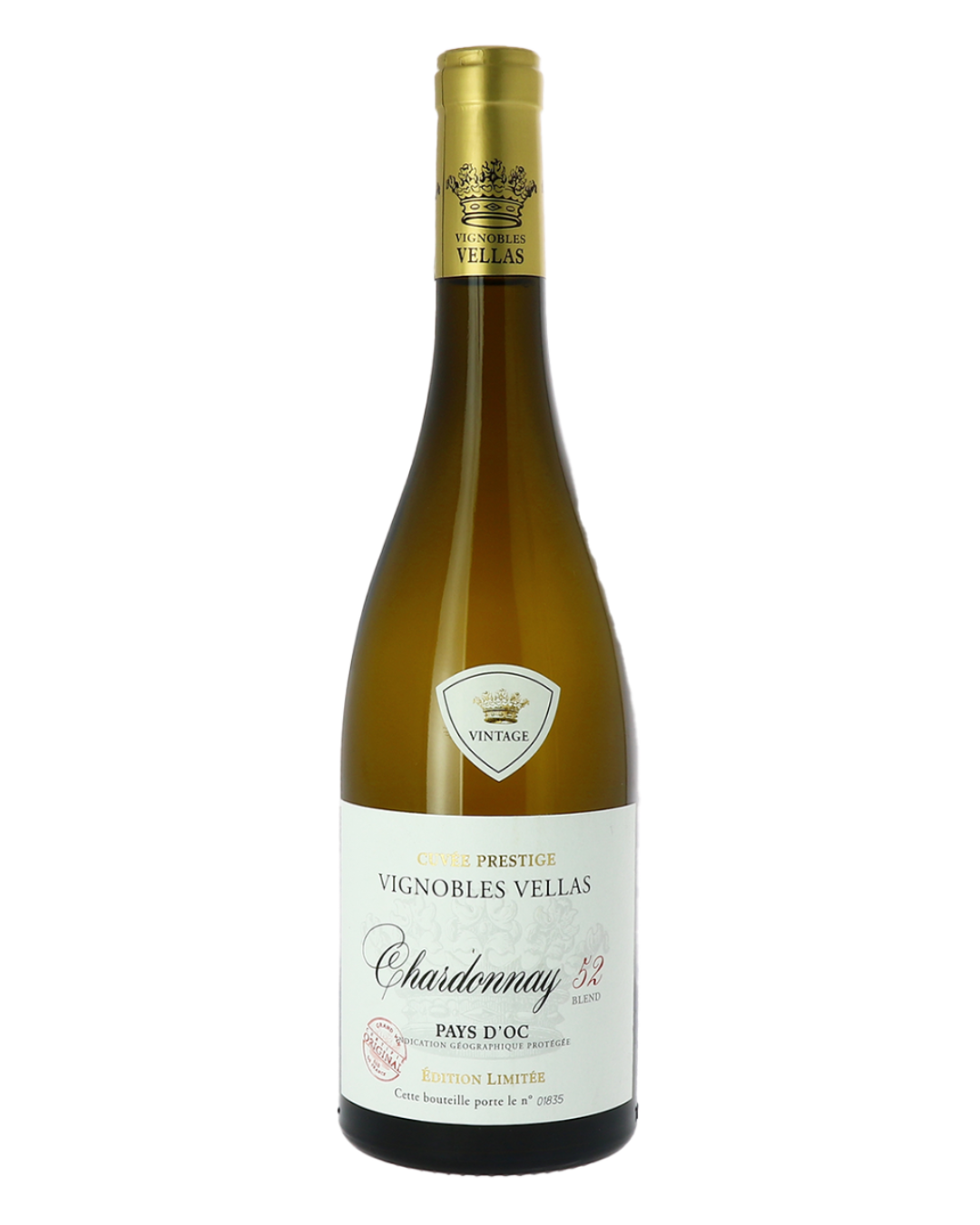 Vignobles Vellas - Pays d'Oc IGP Chardonnay, Blend 52 - 2024