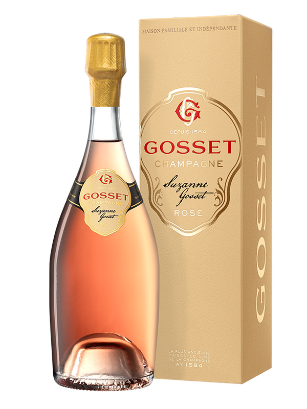 Champagne AC Cuvée Suzanne Gosset, Rosé in giftbox